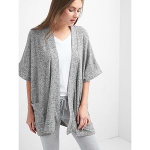 Gap Oversized Wide Sleeve Grey Open Sleep Cardigan